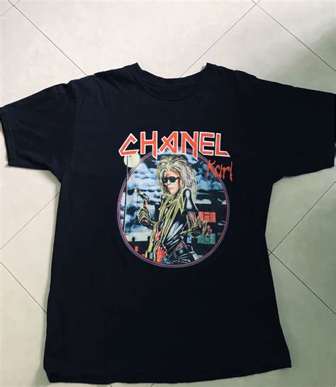 chanel x iron maiden|Tops .